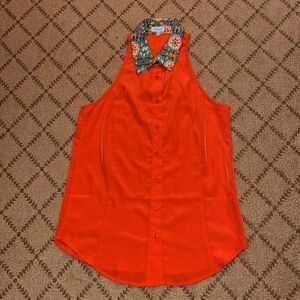 Marabelle sleeveless button down NWOT S